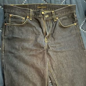 Nudie Jeans Gritty Jackson Selvedge Denim Size 32.